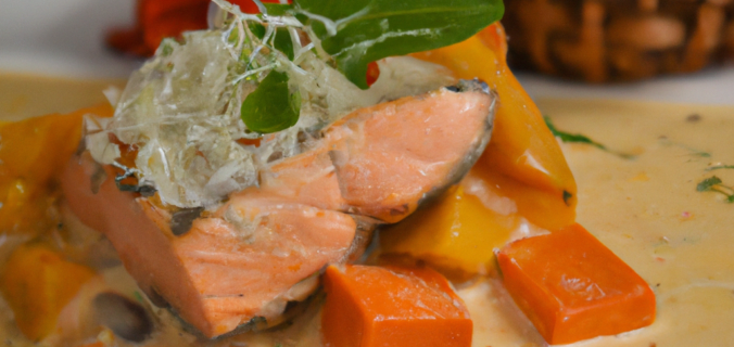 curry thai de saumon au lait de coco
